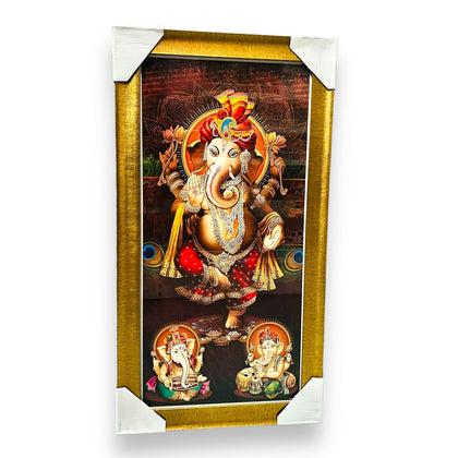 Photo Frame Large 25X45 Ganesh Ji On One Leg