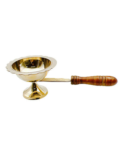 Brass Dhoop Stand with Handle (Kangurdar) No 1