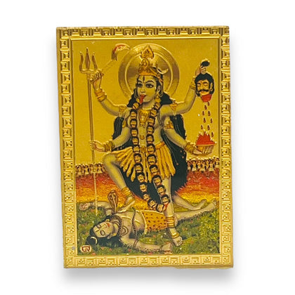 Car Stickon Golden Kali Mata Ji -9351235040745