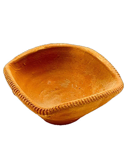 Clay/ Mitti Diya (Raw) Big Charmukhi Single Plain