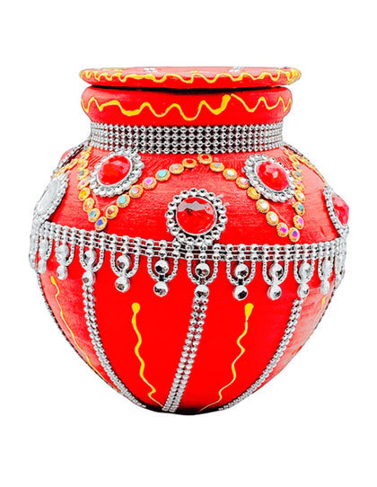 Coloured Kujja/ Mitti Pot Plain-Medium