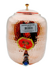 Copper Matka/ Water Dispenser Pot (Big )With Tap