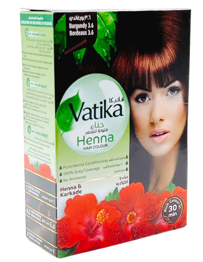 Dabur Vatika Hair Colour Burgundy 60Gm