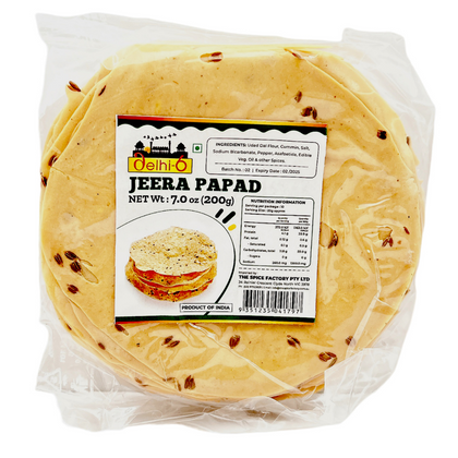 Delhi 6 Cumin/ Jeera Papad 200gm- 5''