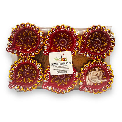 Fancy Diya Without Wax 6Pc IN PACKET