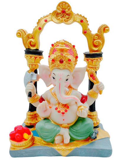 Ganesh Idol/ Statue/ Murti 8019 #14X8X20Cm (8