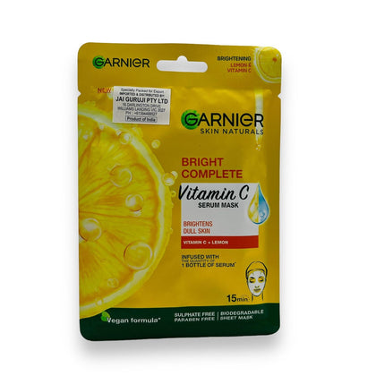 Garnier Bright Complete Vitamin C Serum Mask 28Gm