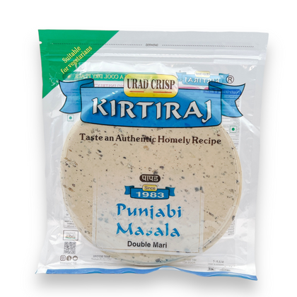 Kirtiraj Punjabi Masala Papad/ Papadam Udad Crisp 200gm