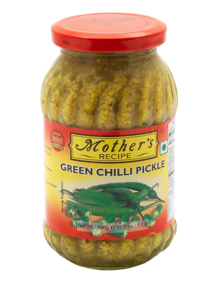 Mothers Green Chilli Pkl 500Gm