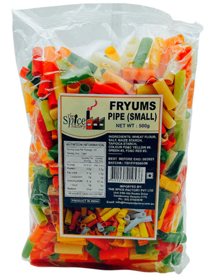 TSF Fryums Pipe (Papad Snack) Small 500gm