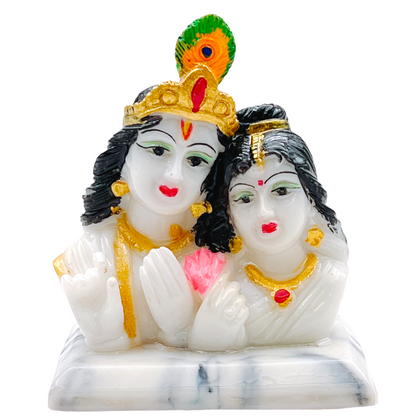 Radha Krishna Fiber Statue/ Idol/ Murti (KHY)- 99486- Size 9''- 9351235044736