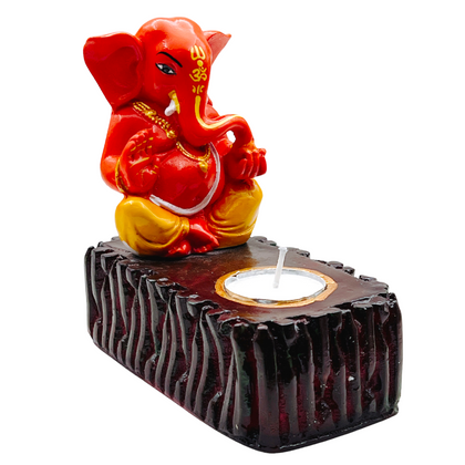 Fiber Fancy Diya 1Pc Ganesh 2.5''- 935123504447