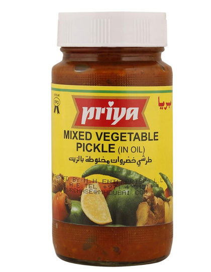 Priya Mixed Veg Pickle With Garlic 300G