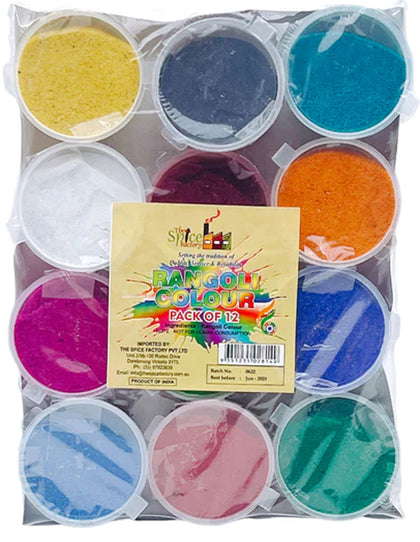 Rangoli Colour Pack of 12 (TSF)/ Medium Pack- 9351235028149