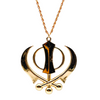 Khanda With Chain Car Hanging Gold Big-(9351235029665)