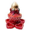 Fancy Clay Diya Kalash 1Pc (Kalash-5 Diyas)