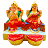 Fancy Clay Diya Laxmi Ganesh 1Pc